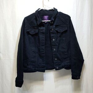 Gloria Vanderbilt Melanie Jacket Indigo Denim Medium Missy Style: D42789-BK EUC